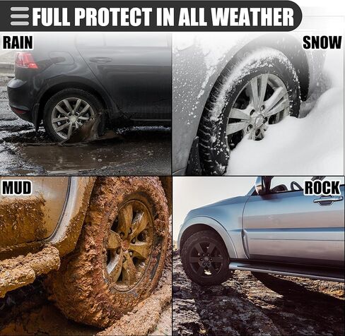 أغطية الطين للسيارة من موتفورتي، واقيات الرذاذ، لكيا سبورتاج 2022-2023، بلاستسي، مع مسمار، اسود، مجموعة واحدة in Kuwait