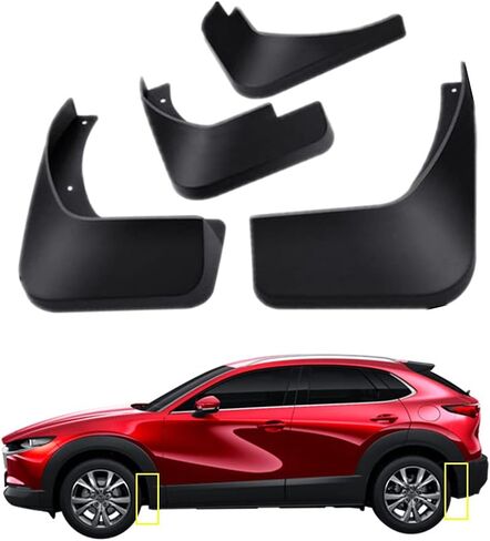 Mud Flaps Kit for 2023 Hyundai Kona 2018-2022 Mud Splash Guard Front and Rear 4-PC Set by TOPGRIL in Saudi Arabia