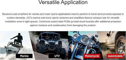JVC KS-DR1004D مضخم صوت 400 وات 4 قنوات قابل للتوصيل للسيارات والبحرية وRZR/ATV/UTV/Cart Motorsports in Saudi Arabia