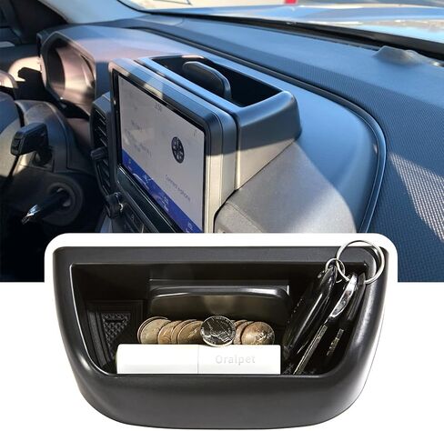 منظم علبة تخزين لوحة التحكم المركزية للسيارة لعام 2021 2022 2023 Ford Bronco Sport CX430، منظم لوحة أجهزة القياس مع حامل الهاتف المحمول، صندوق ثانوي، حاوية ملحقات السيارات in Kuwait