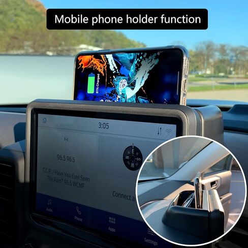 منظم علبة تخزين لوحة التحكم المركزية للسيارة لعام 2021 2022 2023 Ford Bronco Sport CX430، منظم لوحة أجهزة القياس مع حامل الهاتف المحمول، صندوق ثانوي، حاوية ملحقات السيارات in Kuwait