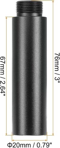 Microphone Extension Rods, 4pcs 5/8" Female to 5/8" Male Mic Extension Pole for Tripod and Boom Desk Stand, with 2pcs 3/8'' to 5/8'' and 2pcs 1/4'' to 5/8'' Adapter in Saudi Arabia