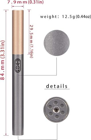 قلم TACRAY Mini Titanium التكتيكي لأداة الكتابة والكتابة المكتبية مع عبوة سوداء كهدية in Kuwait