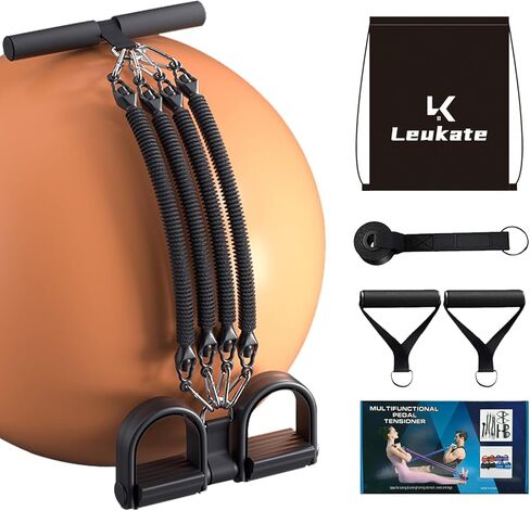 عصابات المقاومة، فرقة مقاومة الدواسة متعددة الوظائف، مجموعة أربطة التمرين، أربطة سحب دواسات التمرين، مجموعة أربطة مقاومة دواسات للرجال والنساء، معدات تدريب القوة في المنزل in Kuwait