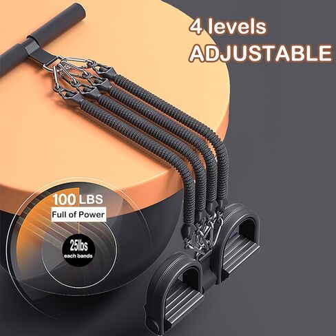 عصابات المقاومة، فرقة مقاومة الدواسة متعددة الوظائف، مجموعة أربطة التمرين، أربطة سحب دواسات التمرين، مجموعة أربطة مقاومة دواسات للرجال والنساء، معدات تدريب القوة في المنزل in Kuwait