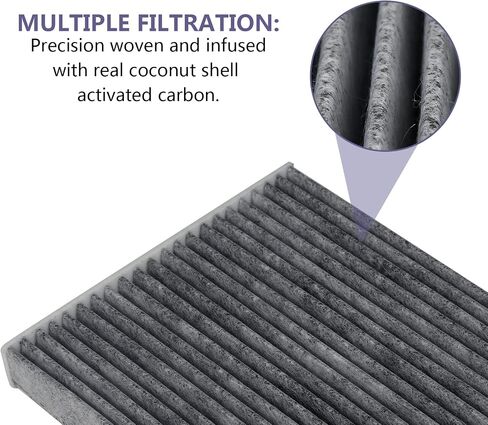 RUITO Cabin Air Filter RT920 W/Activated Carbon, Replacement for CF11920, C-MAX (2013-2018), Escape (2013-2019), Focus (2012-2018), GT (2017-2022), Transit Connect (2014-2022), MKC (2015-2019) in Saudi Arabia