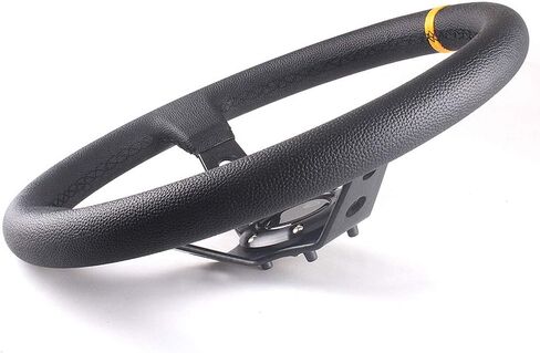 عجلة قيادة من الجلد والألمنيوم مقاس 14 بوصة 350 مم، طبق 6 مسامير مع PVC لعجلة قيادة السباق الرياضي in Kuwait