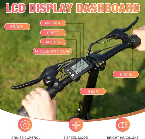 EVERCROSS ES2 Electric Scooter with Seat, Foldable Electric Scooter Adults with Basket, Up to 18.6Mph 22~28Miles Long Range, 400W Motor 12" Pneumatic Tire Escooter for Commuting in Kuwait