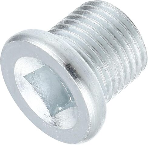 X AUTOHAUX 4 قطعة M16x1.5 الصلب زيت المحرك قابس التصريف المسمار مع حلقة الختم لفولفو 260 480 لبيجو 307 206 405 406 407 لهجة فضية in Saudi Arabia