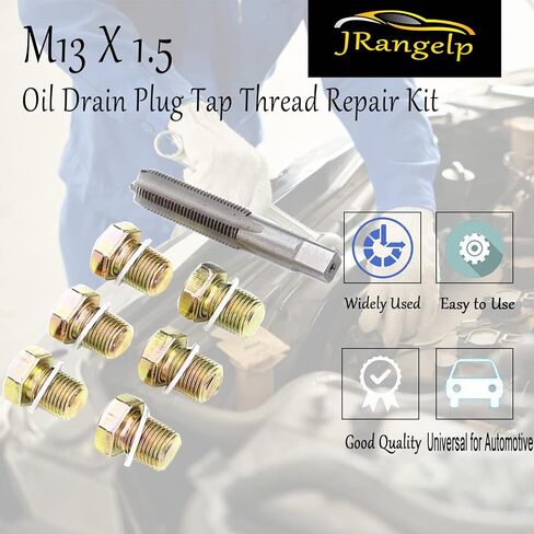 13 قطعة M13 X 1.5 النفط قابس التصريف الحنفية طقم تصليح الموضوع مسامير وعاء الزيت مجموعة أدوات إعادة الموضوع مع حشية الألومنيوم in Kuwait
