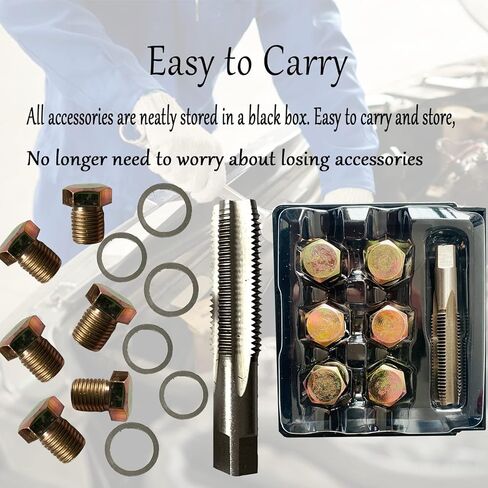 13 قطعة M13 X 1.5 النفط قابس التصريف الحنفية طقم تصليح الموضوع مسامير وعاء الزيت مجموعة أدوات إعادة الموضوع مع حشية الألومنيوم in Kuwait
