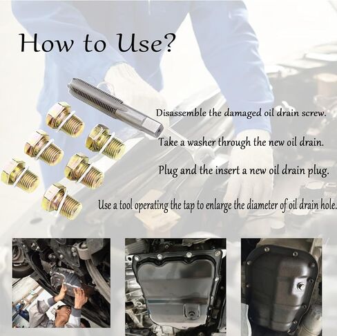 13 قطعة M13 X 1.5 النفط قابس التصريف الحنفية طقم تصليح الموضوع مسامير وعاء الزيت مجموعة أدوات إعادة الموضوع مع حشية الألومنيوم in Kuwait