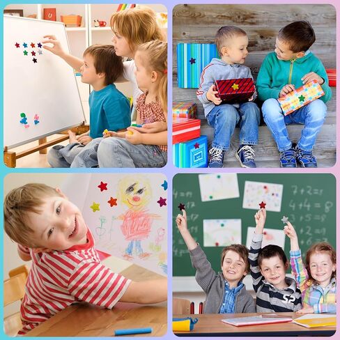 1600 ملصق نجمة لامعة لامعة لمكافأة الأطفال، ملصقات معدنية لامعة على شكل نجمة مقاس 1 بوصة لمخطط السلوك، ملصقات لمخطط الطلاب ومستلزمات مدرسي الفصول الدراسية in Kuwait