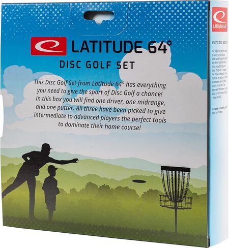 D·D DYNAMIC DISCS Latitude 64 Advanced 3 Disc Retro Burst Starter Set | يشتمل على حجر مفاتيح ريترو، وفتيل ريترو، وقديس ريترو | (سيختلف ختم ولون جولف الفريسبي) in Kuwait
