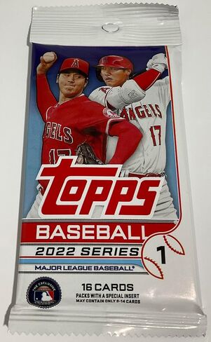 2022 Topps Series 1 Baseball Factory Sealed Pack of Trading Cards - 1 Pack - 16 Cards Per Pack - Look for Exclusive Royal Blue Parallels, Inserts, Autos in Saudi Arabia