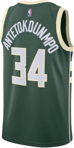 Giannis Antetokounmpo Milwaukee Bucks NBA Kids Youth 8-20 Green Icon Edition Swingman Jersey in Saudi Arabia