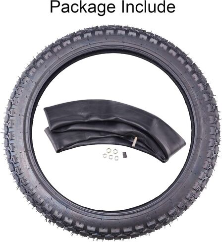 (1-Pack) 2.50/2.75-17"（70/100-17）Motorcycle Tire+Inner Tubes - Compatible with CT90 CT110 TRAIL 90 110 Honda Knobby Golden, TaoTao, 110cc, 125cc, and 140cc, Dirt Bikes, Moped, and Scooters and More in Saudi Arabia