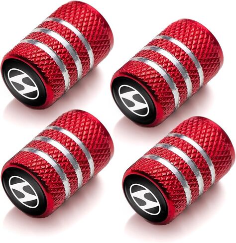 4Pcs Car Tire Valve Caps,for KIA Soul Stinger Seltos Cadenza K900 Forte NIRO Rio Sportage Sorento Series Stem Cap Aluminium Stem Caps with Car Logo QY_Black in Saudi Arabia