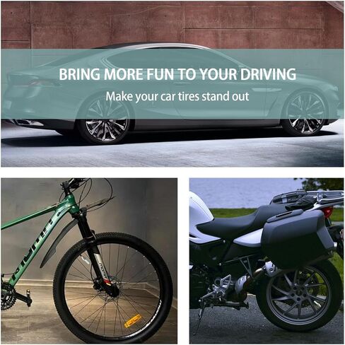 6 قطع من مصابيح LED لعجلات الإطارات، مصباح غطاء صمام عجلة الإطارات المقاوم للماء مع بطارية، أضواء تزيين إطارات LED عالمية للسيارات وصناديق السيارات والدراجات النارية (أصفر) in Kuwait