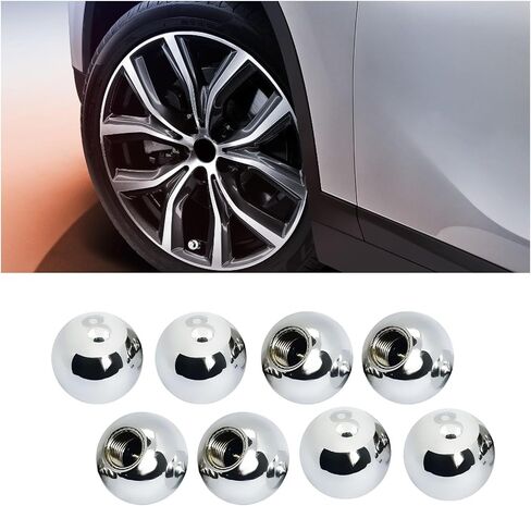 Augeny 8 PCS Car Tire Valve Caps, Pool 8 Ball Wheel Valve Stem Covers with Rubber Ring, Corrosion Resistant Airtight Tyre Dust Caps, Universal Stem Covers for Car, Truck, Bicycle, SUV (Blue) in Saudi Arabia