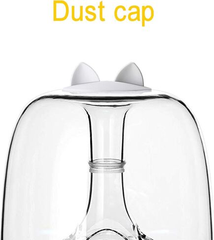 غطاء مضاد للغبار من HK Aura Studio 4 - شفة سيليكون لعصي الصوت Harman Kardon Soundsticks 2 و3 و4 وAura Studio 1 و2 و3 و4 نظام مكبر صوت بلوتوث شفاف (أسود قطة) in Saudi Arabia