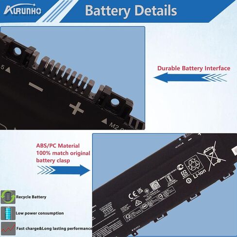 TI04XL M24563-005 استبدال بطارية الكمبيوتر المحمول HP Envy 17-CH 17-ch0027ur 17-ch0026ur 17m-ch0013dx Series TI04055XL M24563-005 HSTNN-IB9T M24420-1C1 M24420-1D1 55.67Wh 15.12V in Saudi Arabia