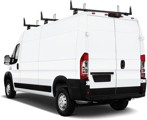 AA-Racks Model X202 Steel Van Roof Rack Cross Bars Fits 2013-On RAM ProMaster/ 2015-On Transit، 3 Bar 72 بوصة - أسود in Kuwait