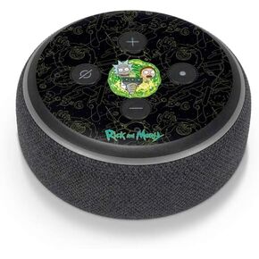 Skinit Decal Audio Skin Compatible with Amazon Echo Dot 3 - Officially Licensed Adult Swim Rick and Morty Portal Travel Design