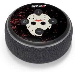 Skinit Decal Audio Skin Compatible with Amazon Echo Dot 3 - Officially Licensed Warner Bros Friday The 13th Friday The 13th Design
