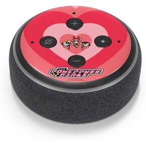 Skinit Decal Audio Skin Compatible with Amazon Echo Dot 3 - Officially Licensed Cartoon Network Powerpuff Girls Hearts Design