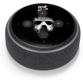 Skinit Decal Audio Skin Compatible with Amazon Echo Dot 3 - Officially Licensed Warner Bros Friday The 13th Jason Voorhees Design