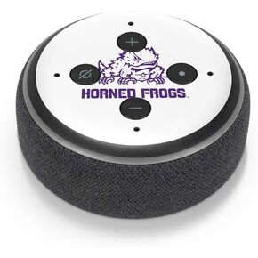 Skinit Decal Audio Skin Compatible with Amazon Echo Dot 3 - Officially Licensed Texas Christian University Horned Frogs TCU Design