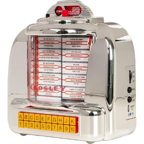 Crosley CR1120A-SI Diner Mini Jukebox Bluetooth Tabletop FM Radio