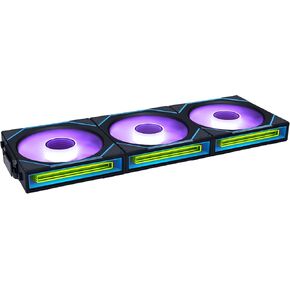 Lian Li UNI Fan SL-Infinity Wireless 120 - Triple Pack (Reverse Blade) - 2.4 GHz Wireless Signal ARGB Fan Control - Double Infinity Mirror - Low Noise - Controller Included - White (12RSLIN1W3W)
