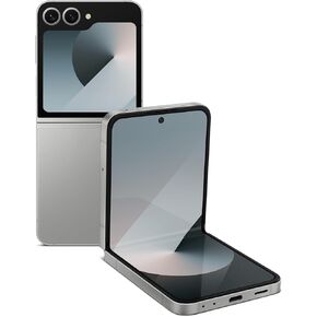 SAMSUNG Galaxy Z Flip 6 AI Cell Phone, 256GB Unlocked Android Smartphone, US, 2024, Silver Shadow (Renewed)