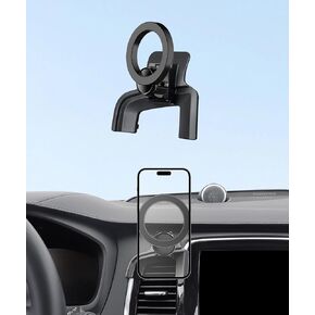 Car Phone Holder for 2016-2025 Volvo XC90 Accessories, 360° Rotation Phone Mount Compatible with MagSafe, Cell Phone Holder Does Not Affect Air Vent