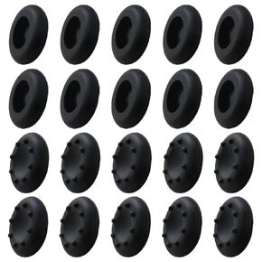 20-PK Thumbstick Grips Cap Cover Thumb Stick Grip for PS3/PS4 - Black by YTXXDEUS