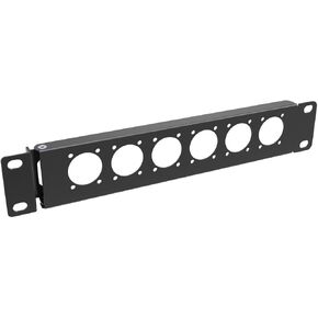 1U 10" Mini Hinged Rack Panel 6D XLR HDMI Audio Rack Mount Panel for 10 inches Rack Mount (1U10IN6D)