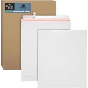 رسائل مستندات الصور من الألواح الليفية الصلبة للغاية من Quality Park، Redi-Strip، أبيض، 12.75 × 15، 25 لكل صندوق (64019)