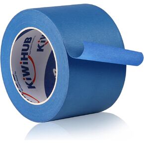 شريط رسام أزرق عريض من KIWIHUB، 6 بوصة × 55 سنة، شريط قناع أزرق للقطع/النقش بالليزر وسرير طباعة ثلاثي الأبعاد، شريط رسم للاستخدام الداخلي والخارجي in Kuwait