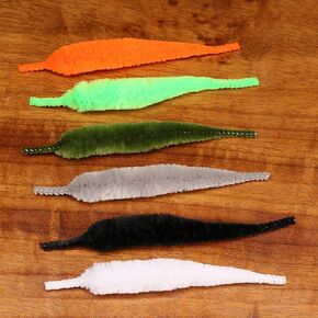 4 Inch Micro Dragon Tails White - 5 Pack - Trout & Bass - Fly Tying Hook