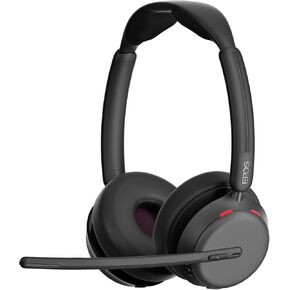 EPOS Impact 1060 ANC Professional Bluetooth Headset for PC - Double-Sided, Premium Noise-Canceling Mic, AI, Intuitive Controls, Super Wideband Audio, Ideal for Focused Work in Noisy Office