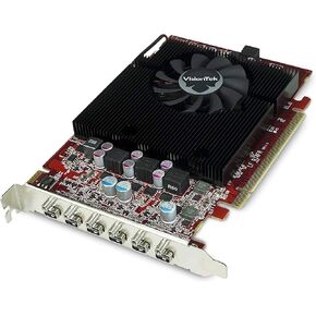 VisionTek Radeon HD 7750 2GB GDDR5 – 4K Resolution Support Graphics Card – Support up to 6 Monitors with Mini DisplayPort Outputs – AMD Eyefinity 2.0 – Suitable Graphics Card for Gaming PC