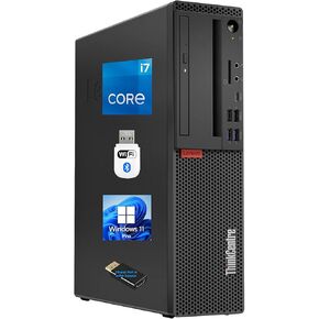 Lenovo ThinkCentre M720S SFF Desktop, Intel i7-9700 Upto 4.7 GHz, 32GB RAM 2TB SSD, 4K UHD 630 Graphics, DVD-RW, Card Reader, DisplayPort, HDMI, VGA, AC Wi-Fi, Bluetooth – Windows 11 Pro (Renewed)