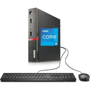 Lenovo ThinkCentre M900 Tiny Desktop Computer Micro PC, Intel Core i5-6500T Up to 3.1 GHz, 16GB RAM, 256GB SSD, USB 3.0, DisplayPort, WiFi, BT Windows 11 Pro (Renewed)