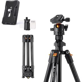 K&F Concept 64 inch/163cm Camera Tripod& Camera Tripod Quick Release Mounting Plate.