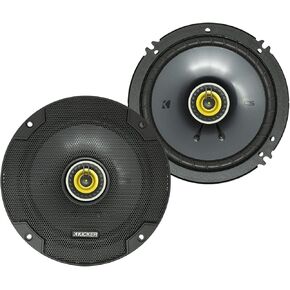 Kicker CSC65 6.5" 2 Way 300W 4 Ohm Coaxial Car Audio Speakers, Pair | 43CSC654