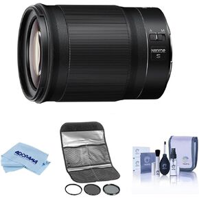 Nikon Nikkor Z 85mm F/1.8 S Lens for Nikon Z ، حزمة مع Hoya 67mm Digital Filter Kit II ، مجموعة تنظيف ، قماش تنظيف