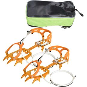 Anti Slip Spikes-Crampons Ice Traction Cleats, Quickly & Easily Over Footwear for Snow and Ice Walk -1 Pair Universal /820