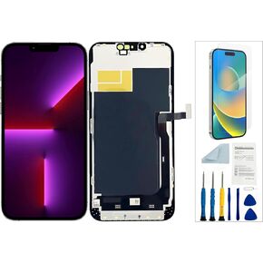 for iPhone 13 Screen Replacement for iPhone 13 LCD Screen Replacement for iPhone 13 A2482 A2631 A2633 A2634 A2635 LCD Display Touch Screen Assembly Repair Parts